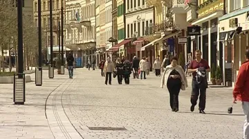 Pěší zóna v Karlových Varech