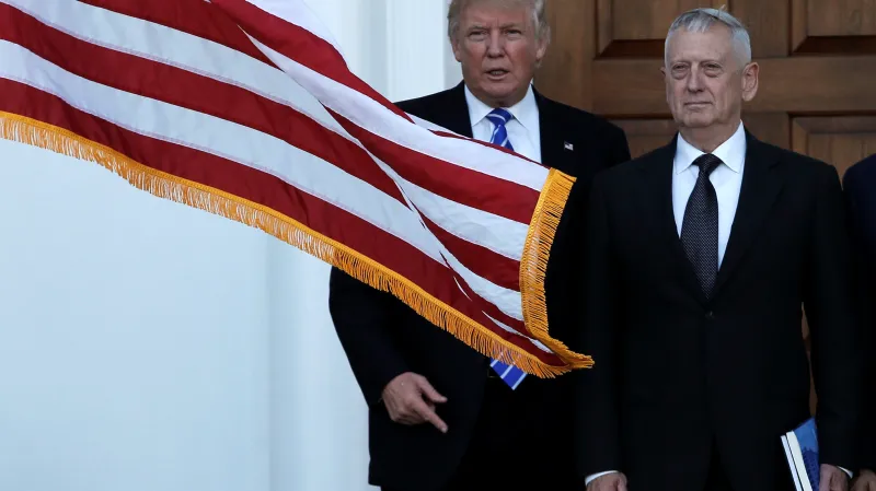 Donald Trump s generálem Jamesem Mattisem