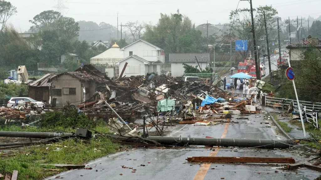 Škody napáchané tajfunem Hagibis v Japonsku
