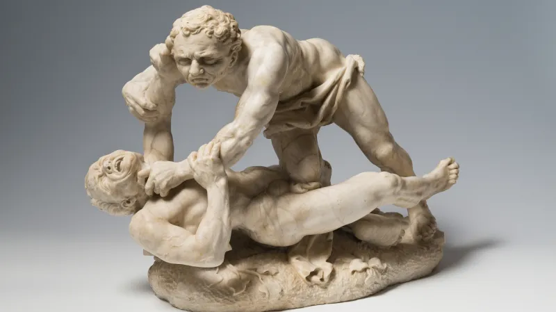 Lazar Widemann / Dvojice zápasících mužů, před 1730