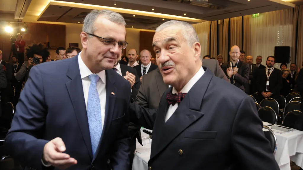 Karel Schwarzenberg a Miroslav Kalousek