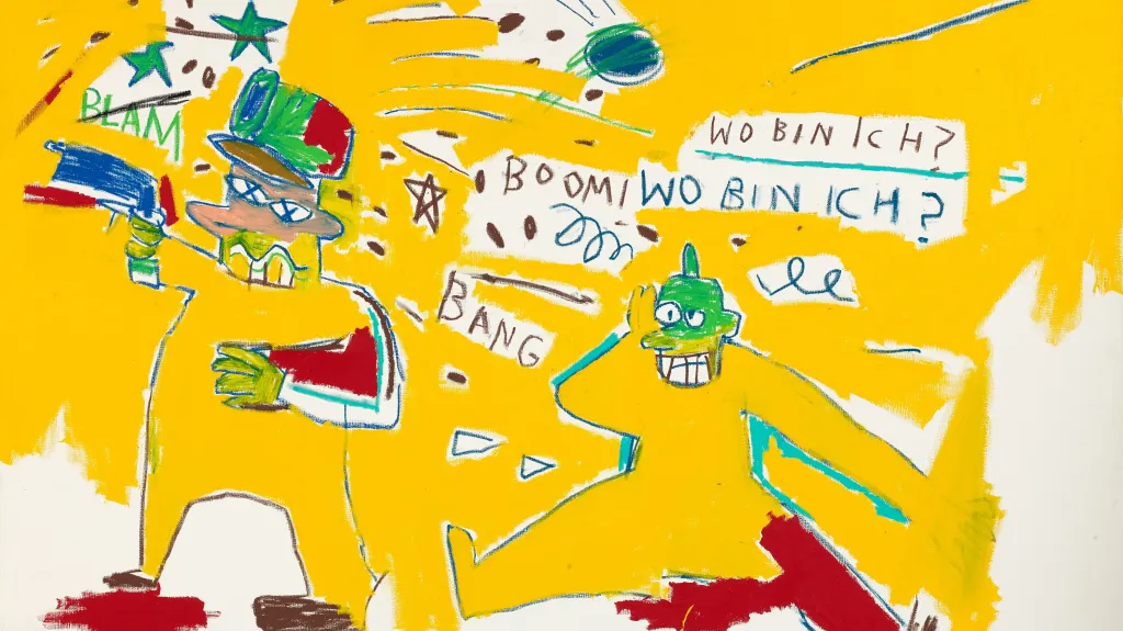 Z retrospektivy Jeana-Michela Basquiata v Albertině