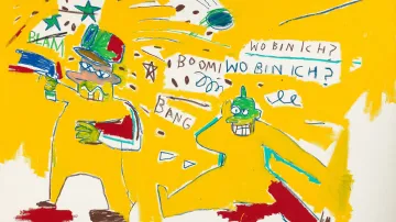 Z retrospektivy Jeana-Michela Basquiata v Albertině