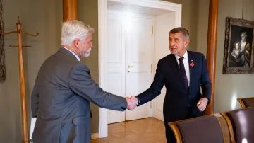 Setkání prezidenta Petra Pavla a premiéra Andreje Babiše (ANO)