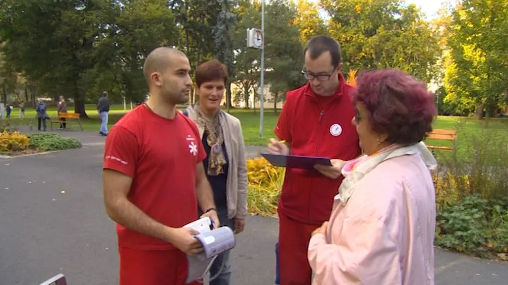 Zdravotní testování v parku