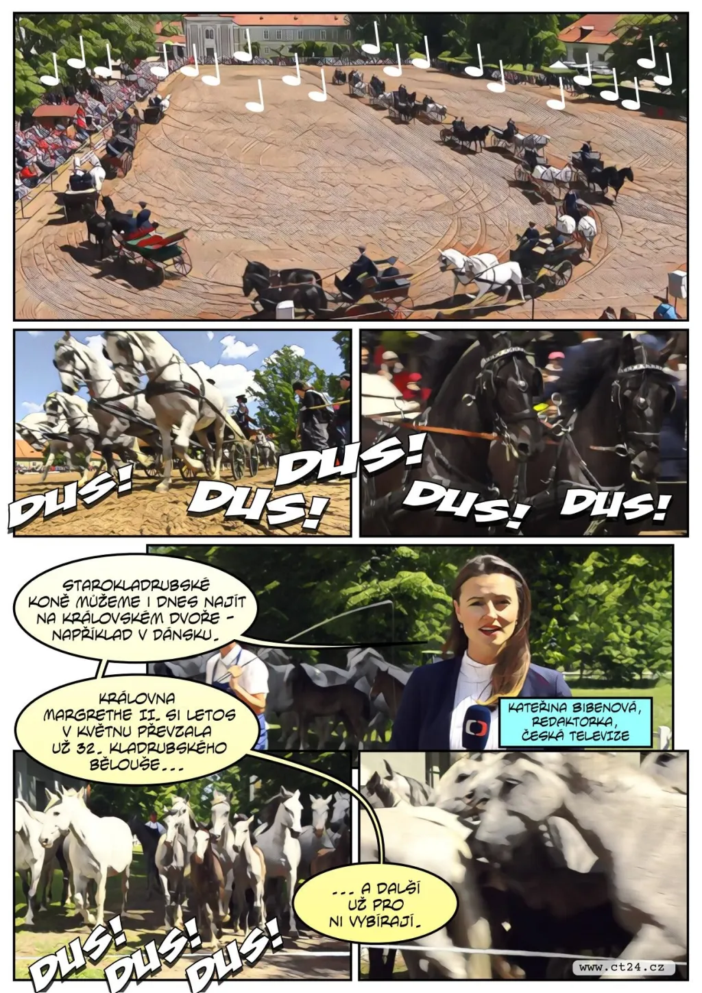 Dvacet dvojspřeží vyjelo v Kladrubech na oslavu hřebčína