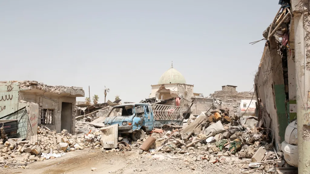 Zničený Mosul