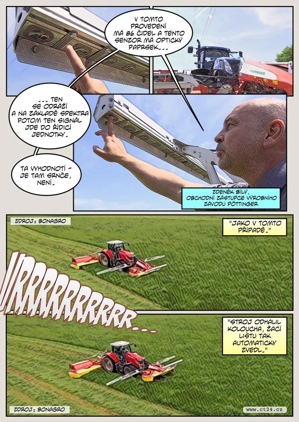 Mláďata srnčí zvěře, zajíce nebo hnízda ptáků znovu ohrožují žací stroje. Navzdory tomu, že s plašením pomáhají třeba myslivci. Nově možnosti rozšíří technika umístěná přímo na traktor nebo kombajn