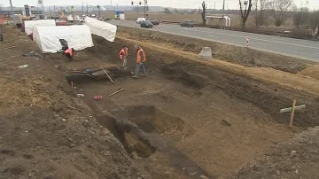 Naleziště vykopávek nedaleko Zlína
