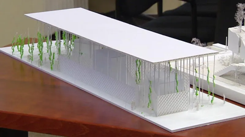 Jeden z modelů pavilonu pro Expo 2015