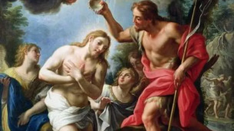 Jan Křtitel křtí Ježíše Krista