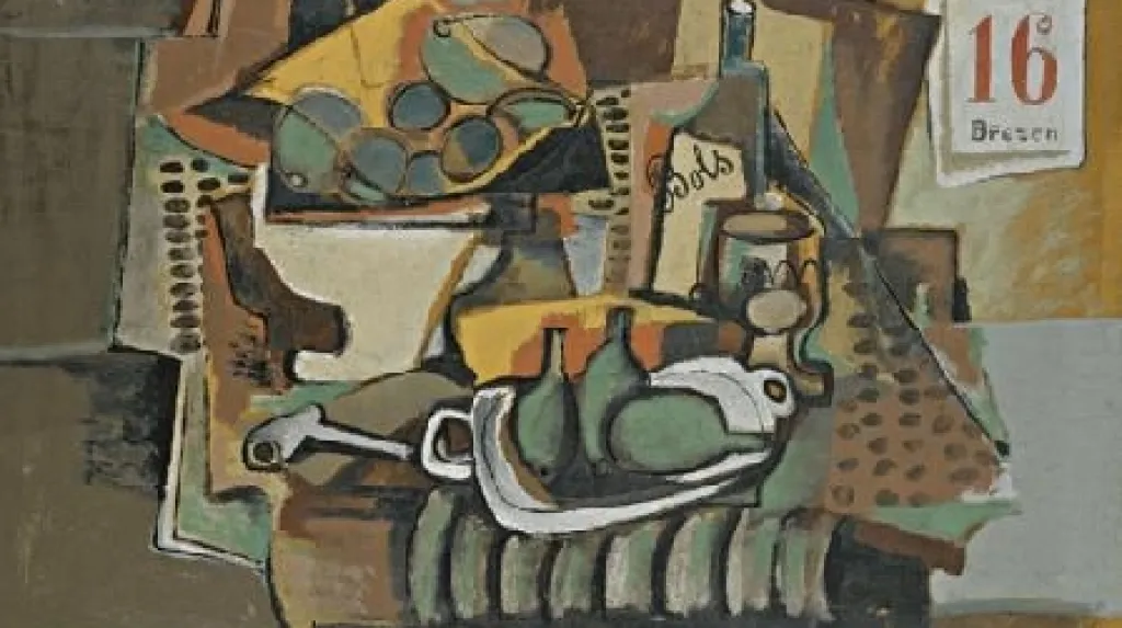 Emil Filla / Zátiší s kalendářem (1924)