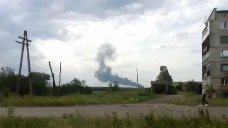 Záběry LifeNews z místa havárie letadla