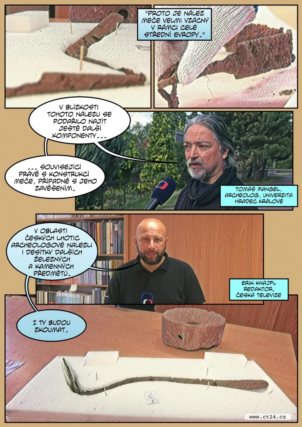 Na Pardubicku našli archeologové dva tisíce let starý keltský meč