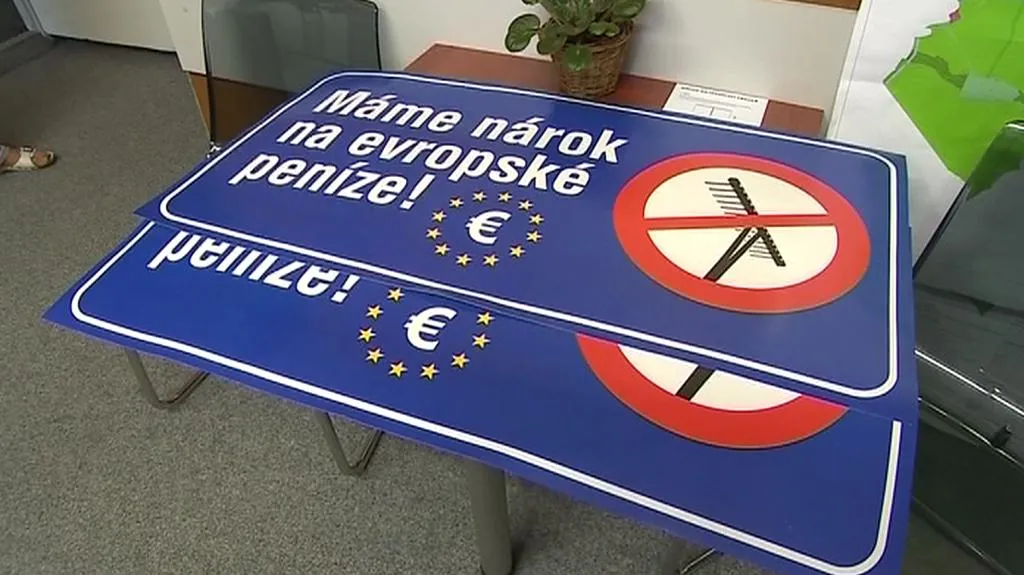 Protest proti dělení evropských dotací