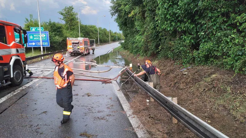 Zásah hasičů v Jihomoravském kraji