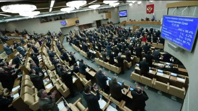 Ruská Státní duma ratifikovala smlouvu o připojení Krymu