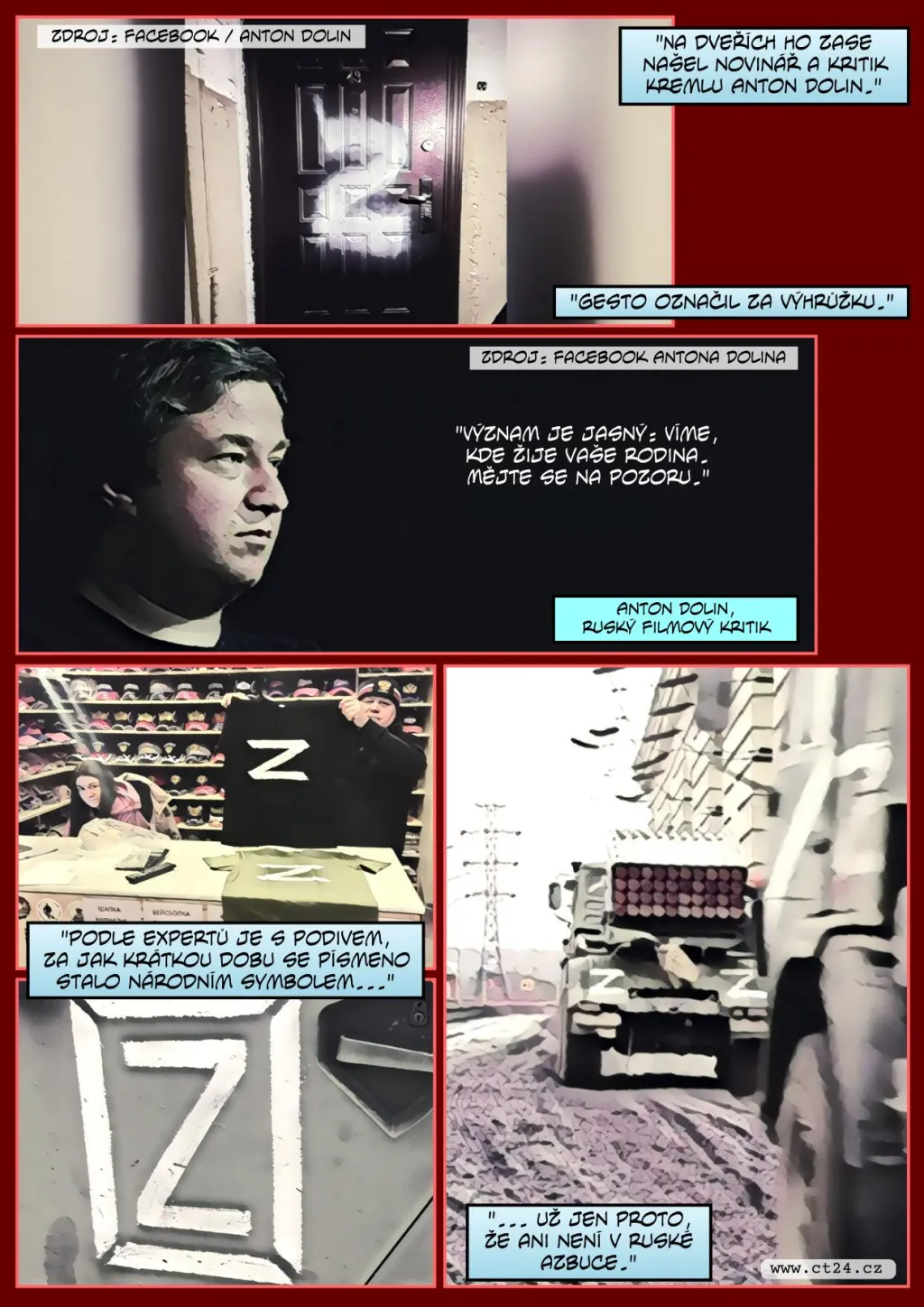 Z písmene Z se v Rusku stal symbol stoupenců invaze. Proč je v latince, se spekuluje