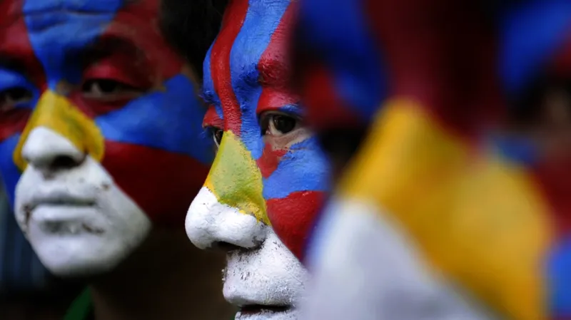 Protest za lidská práva v Tibetu