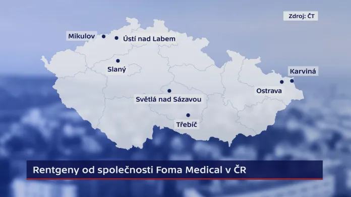 Rentgeny od společnosti Foma Medical v ČR