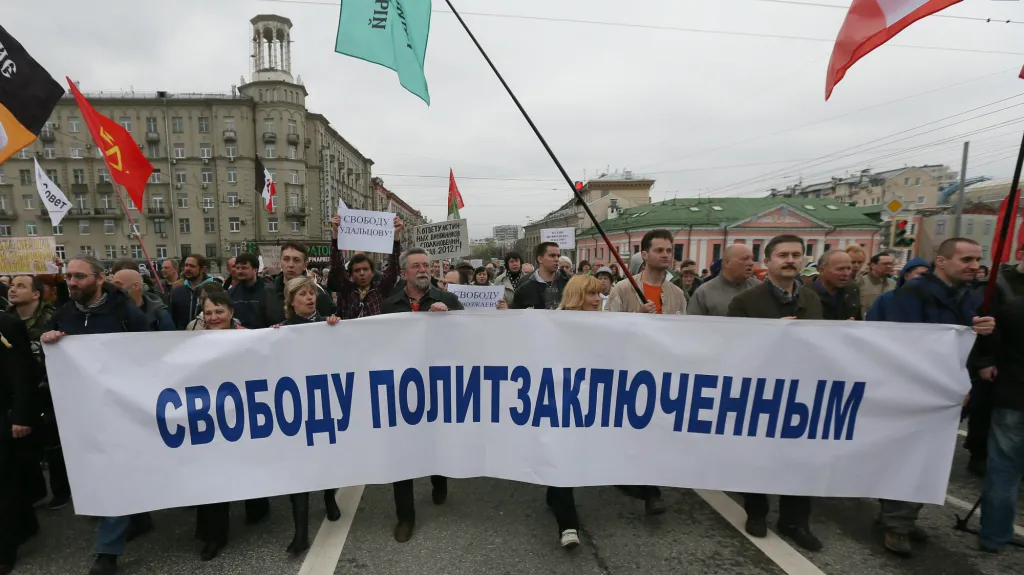 Demonstrace opozice v Moskvě