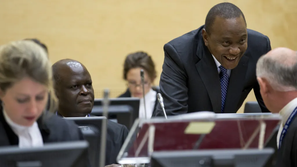 Keňský prezident Kenyatta před soudem v Haagu