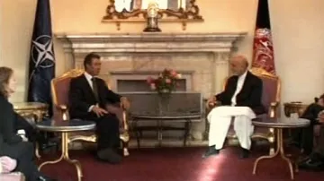 Anders Fogh Rasmussen a Hamíd Karzáí