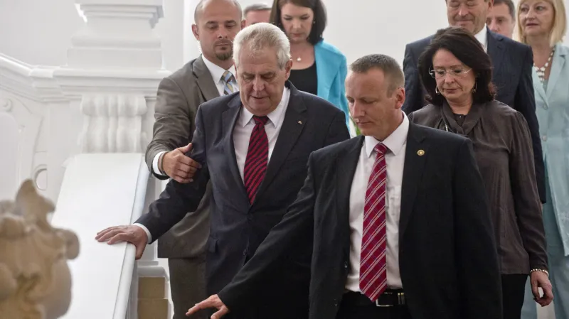 Miroslava Němcová a Miloš Zeman