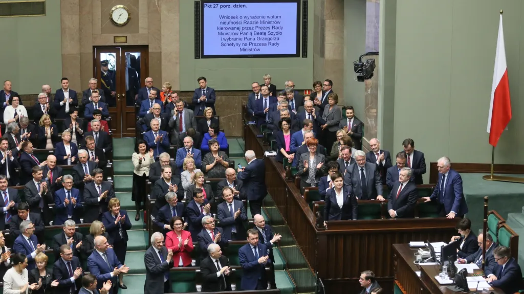 Zasedání polského parlamentu