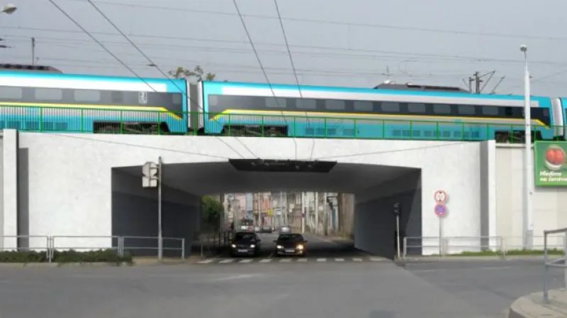 Vizualizace mostu přes Prokopovu ulici