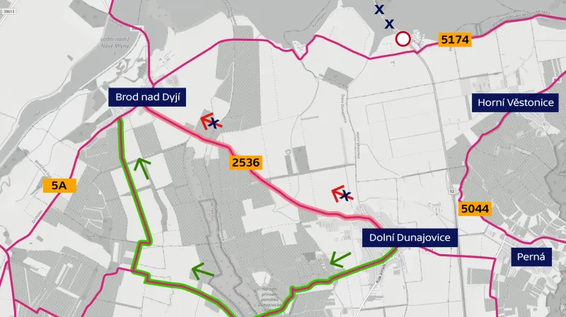 Cyklotrasy u Nových Mlýnů