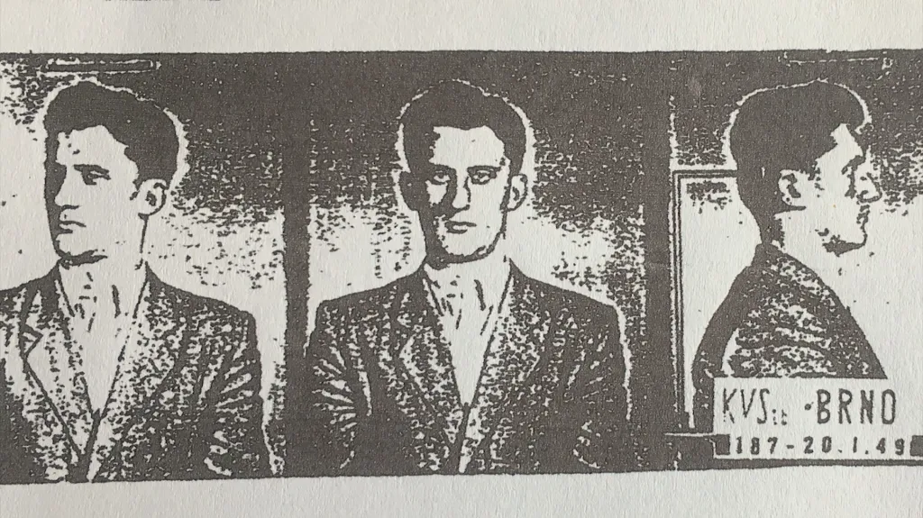 Fotografie Jana Romana z policejního spisu