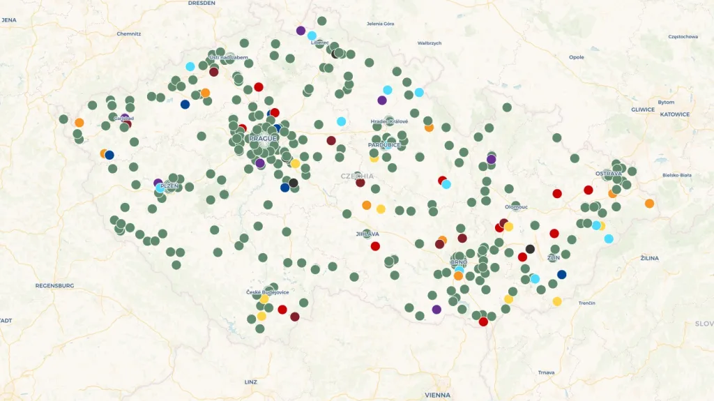 Místo bydliště kandidátů do Evropského parlamentu