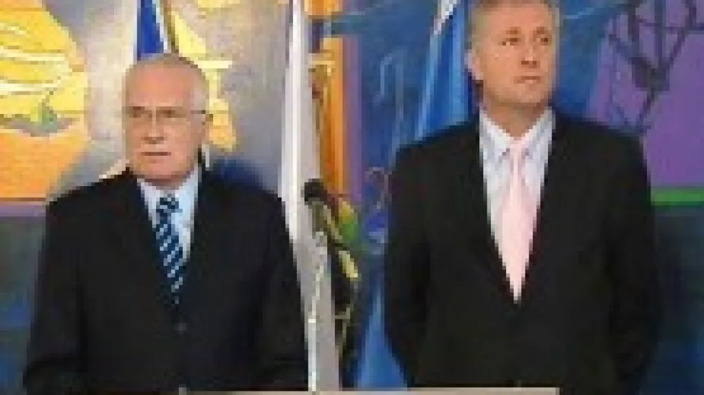 Václav Klaus a Mirek Topolánek