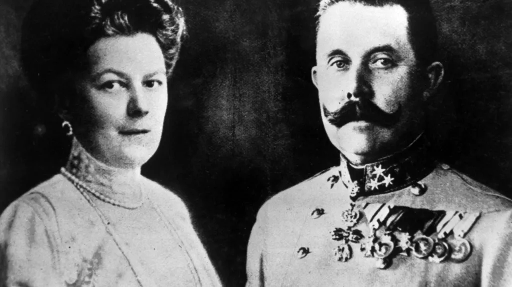 Žofie Chotková a její choť arcivévoda František Ferdinand d'Este