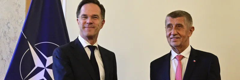 Uděláme vše pro plnění závazků NATO, řekl Babiš po jednání s Ruttem