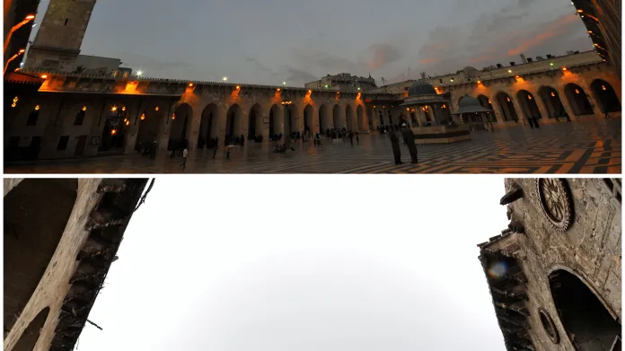 Cenná Umajjovská mešita je největší stavbou svého druhu v Aleppu