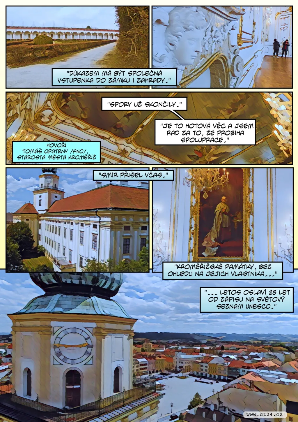Zámek v Kroměříži prošel rekonstrukcí. Restaurátoři zachránili 175 let starou výzdobu