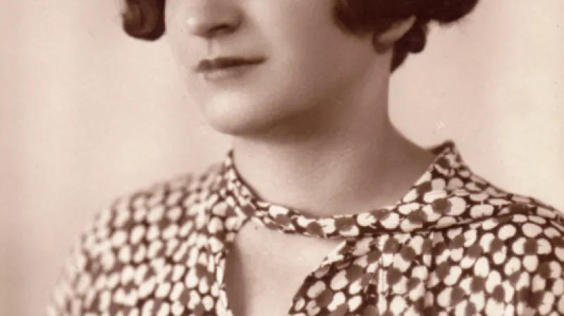 Gabčíkova přítelkyně Anna Malinová, Zdroj: Soukromý archiv Jaroslava Čvančary.