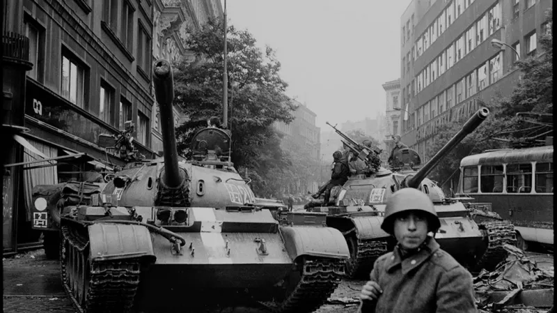 U rozhlasu, srpen 1968