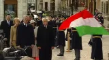 Přivítání maďarského prezidenta na summitu V4
