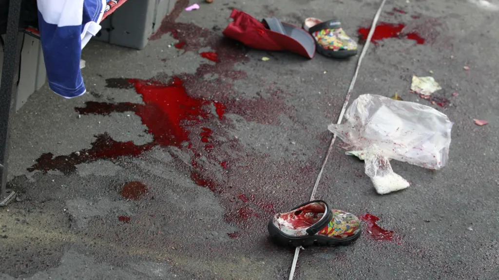 Následky výbuchu v Bangkoku