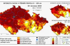 Extrémní sucho je na polovině území Česka a bude se dál šířit