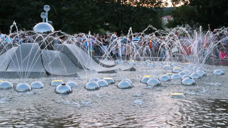 Zpívající fontána v Mariánských Lázních