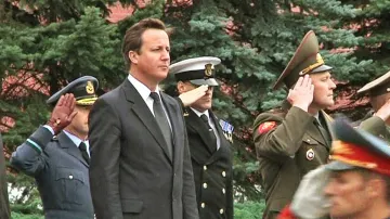 David Cameron na návštěvě Ruska