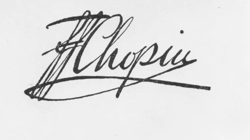 Podpis Fryderyka Chopina