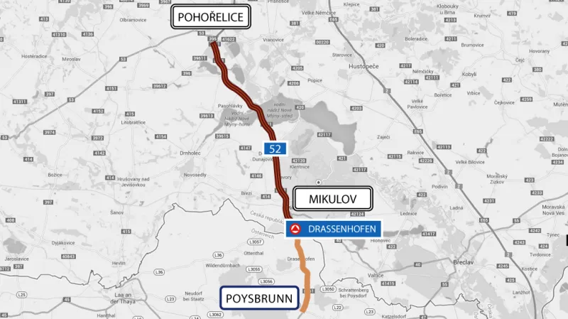 Silniční úsek Pohořelice – Mikulov – Poysbrunn