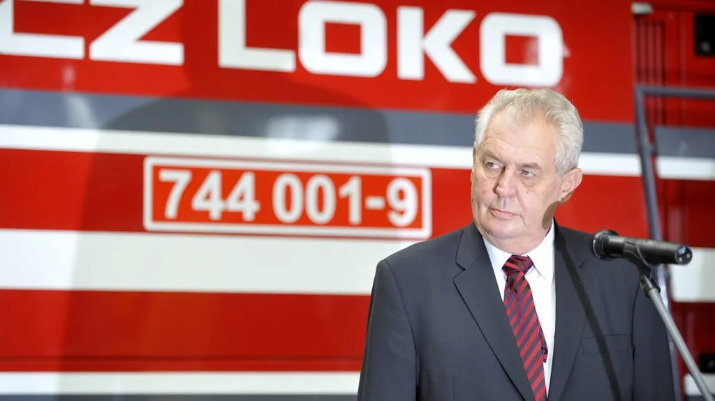 Prezident Miloš Zeman v třebovském podniku CZ Loko