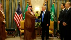 Donald Trump s Muhammadem bin Salmánem (snímek z roku 2017)