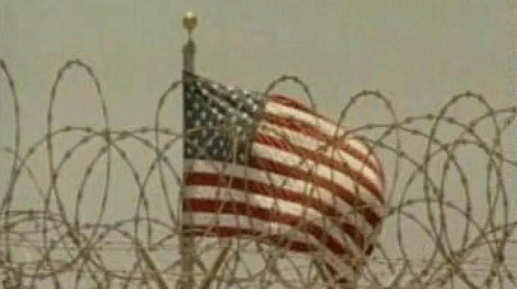 Vlajka USA v Guantánamu